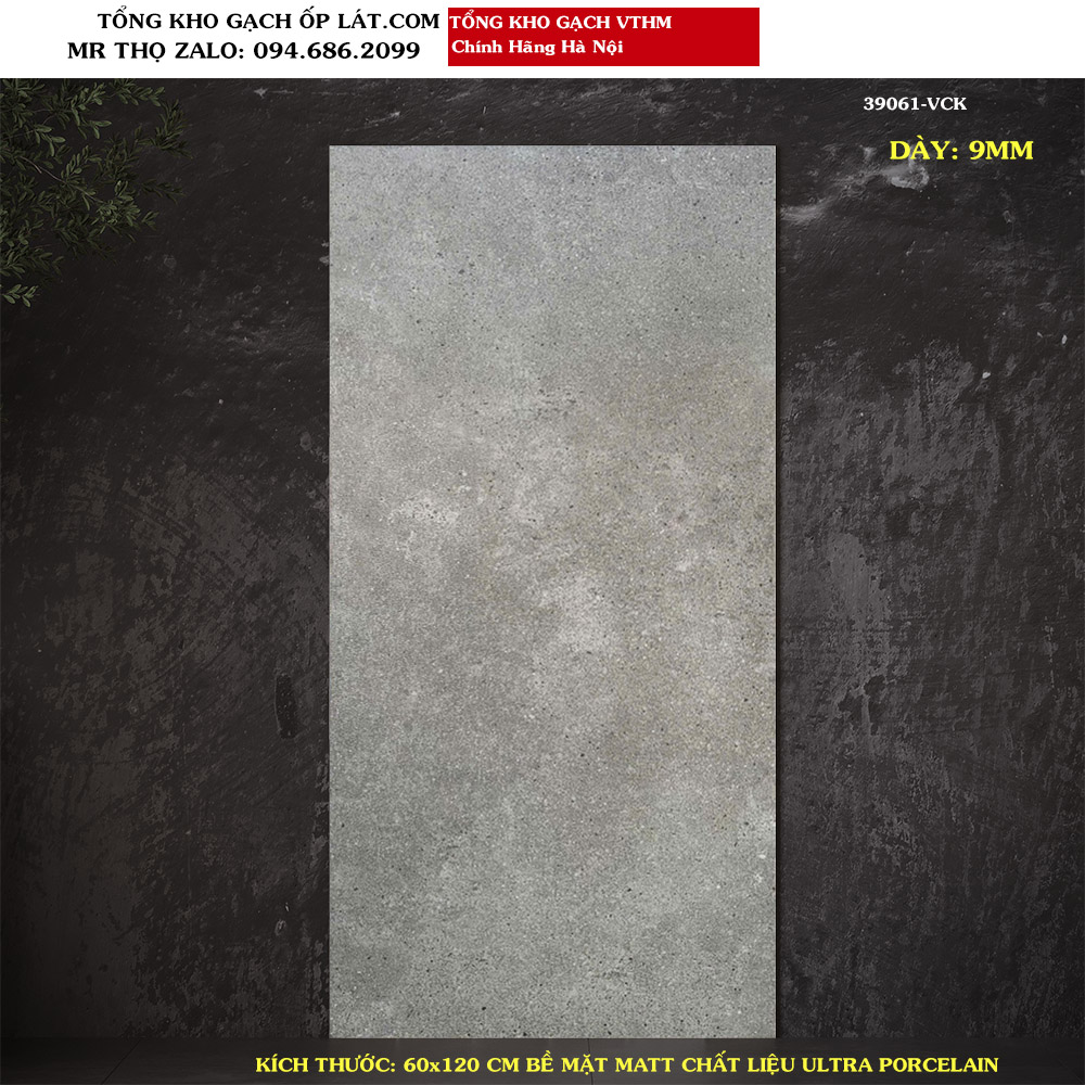 Gạch lát nền vân xi măng 60x120 Vitto 39061 Loại A1